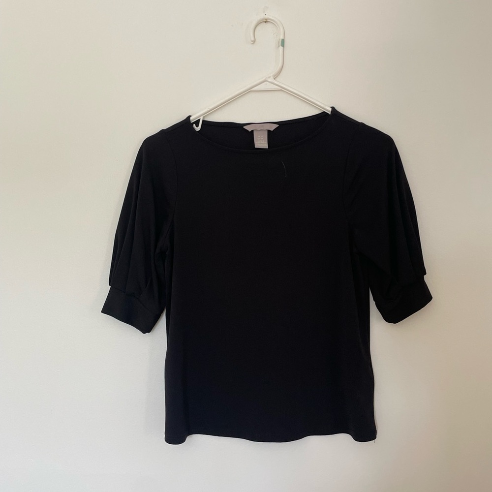 H&M Black Short Sleeve Top